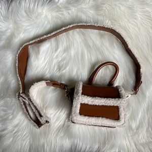 ❌sold❌ Forever 21 camel sherpa micro mini bag